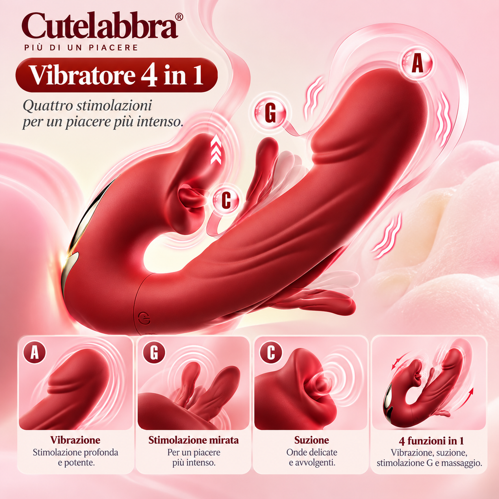 Cutelabbra™ — Stimolatore 4-in-1