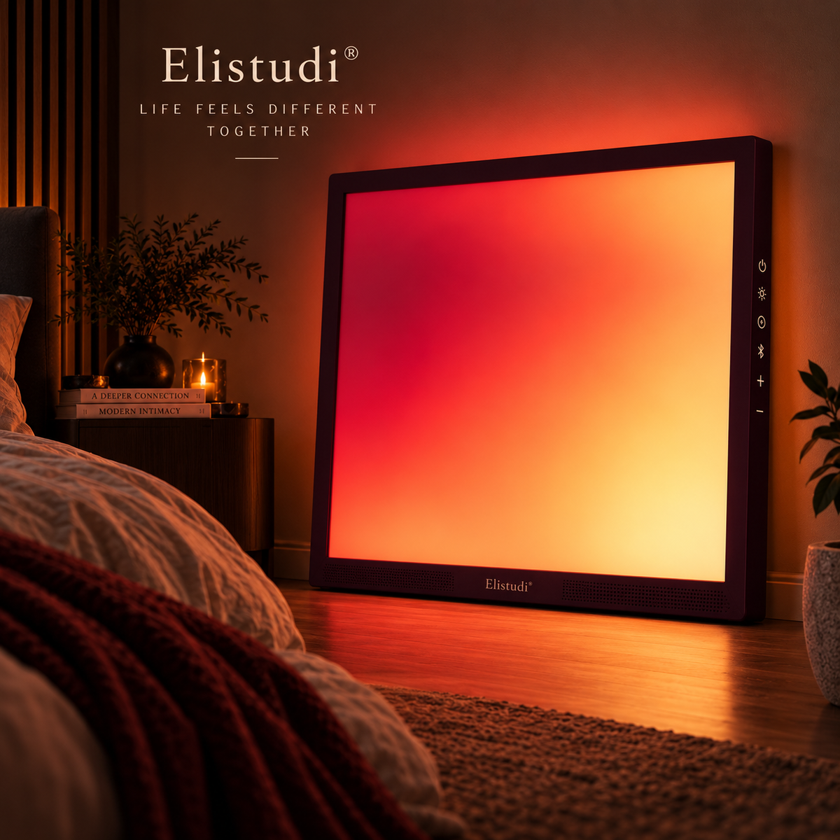 Cutelabbra® – AuraSync JBL TECH | Luce d’Atmosfera & Audio Bluetooth per Coppie